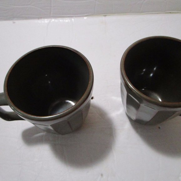 Sango *Society Avocado* cups (2) Rustic NEW - Picture 3 of 4
